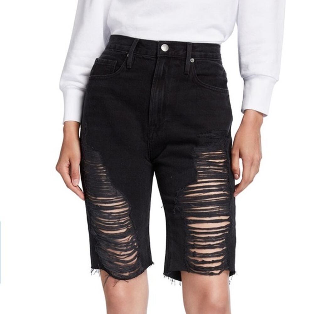 FRAME Le Vintage Bermuda Denim Shorts